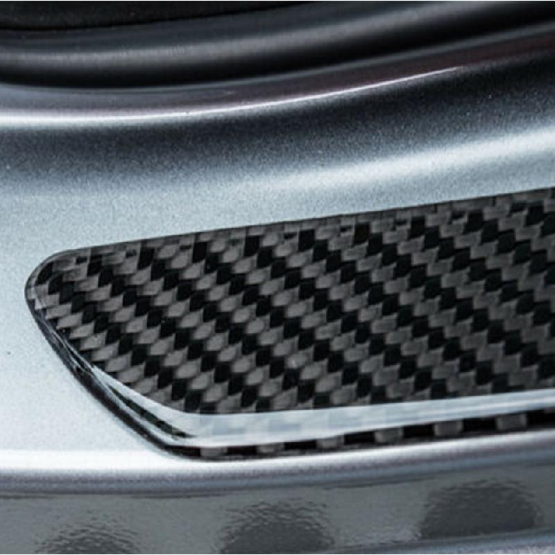 2X Real Carbon Fiber Car Scuff Plate Door Sill Cover Panel Step Protecors 258Cm