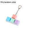 4 Keys Fidget Keychain Keycap Clicker Toy Pendant Creatve Pinch Toy  for Adult