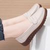 Weiche Mokassins für Damen zum Hineinschlüpfen, lässig, elegant, für den Sommer, atmungsaktives Leder, schwarze Mokassin-Schuhe
