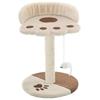 VidaXL Arbre à chat avec griffoir en sisal 40 cm Beige et Marron