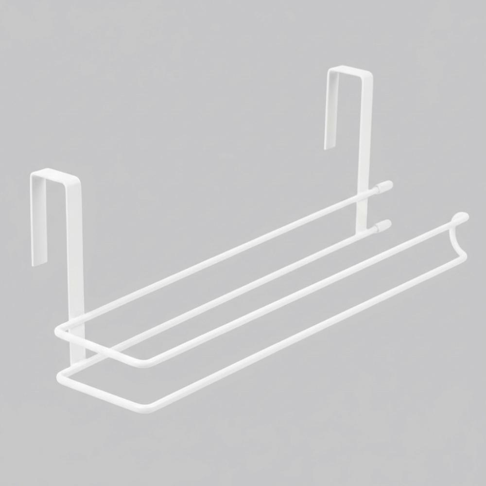 

New Metal Tissue Holder No-drilling Multi-funtional Cup Lid Rack Space-Saving Wall-Mounted Towel Organizer Kitchens Use белый