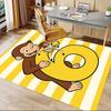 1PC Curious George Anti-slip carpet, suitable for Office, bedroomand playrooms. It can also be used as a sofa footrest cover-R112