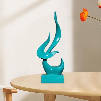 Abstract Flame Statue Decorative Statues Souvenirs Collection Resin Art Figurine for Home Office