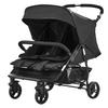 Double Stroller Side X Side Foldable Lightweight Twin Stroller Black