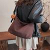 Retro Style Popular Leopard Print Tote Bag 2025 New Autumn Large Capacity Simple Shoulder Bag Crossbody Women's Bag