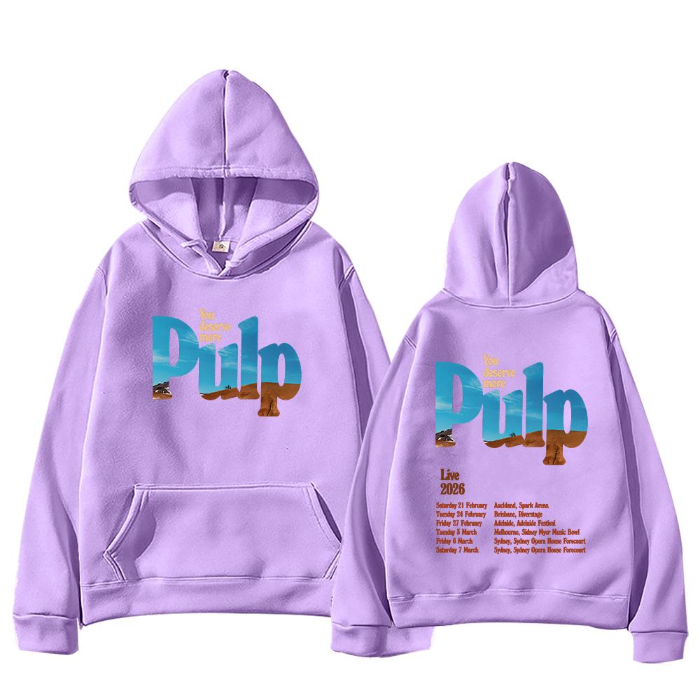 Pulp Rock Band Fashion Hoodies Pulp Live 2026 Graphic Clothes Women Men Casual Versatile Long Sleeve Pullovers Sweatshirts