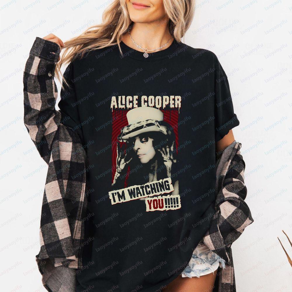 Alice Cooper Band - Rock Band Summer Casual Multi-Purpose Short-Sleeved Men's and Women's Round