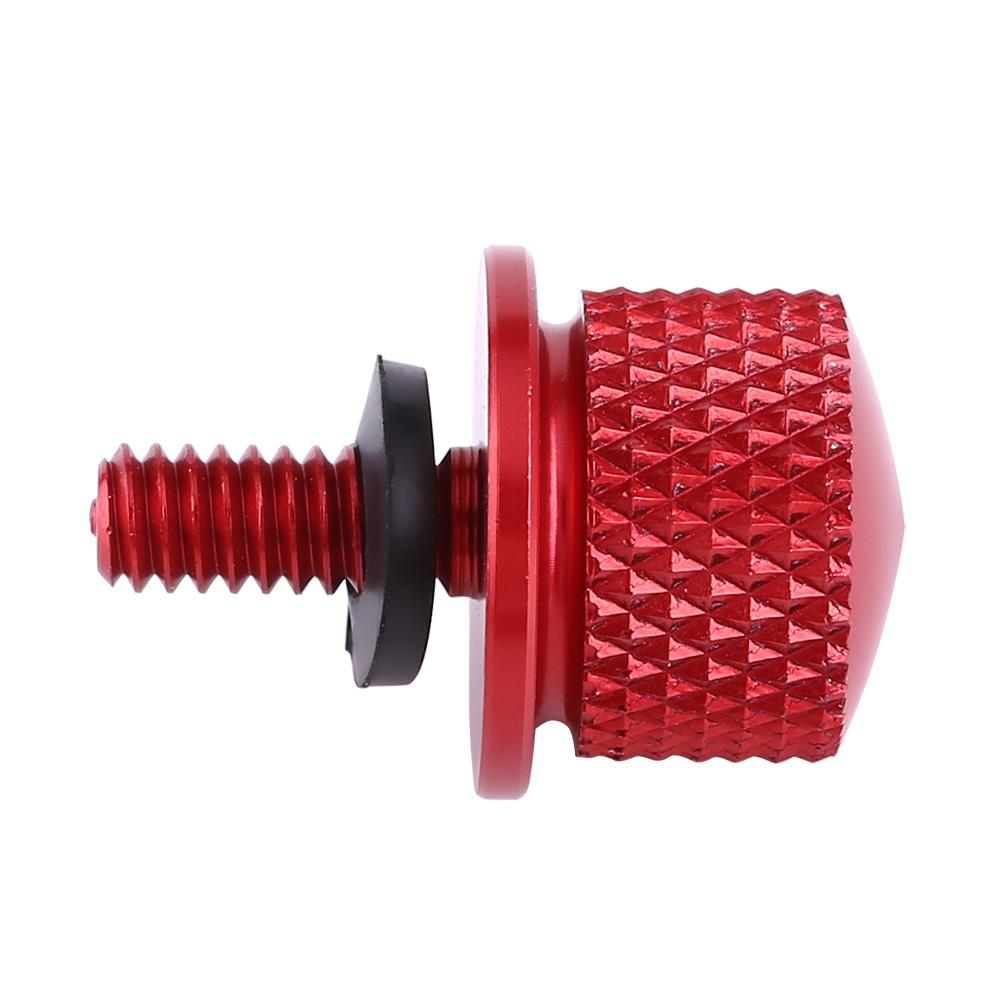 1Pc 1 4 (6mm) Thread Motorcycle Aluminum Rear Seat Bolt Screw Universal Red