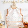 Waterproof Toddler Eating Apron Sleeveless Design Kids Smock Bib Baby Feeding Bib  For Infant Girls
