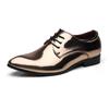 Fashion Shiny Patent Leather Oxford Shoes for Men Business Wedding Shoe Pointed Office Party Shoes Hair Stylist Leather Shoes