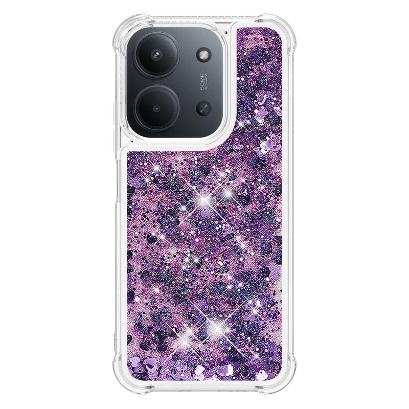 Pro Xiaomi Redmi 15C Pouzdro Redmi15C Třpytivé Tekuté Písky Dynamické Pouzdro na Telefon pro Funda Xiaomi Redmi 15c 4G 5G Kryt Coque