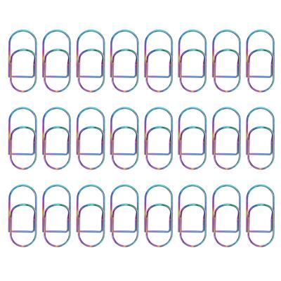 24pcs Metal Pen Clips Colorful Rustproof Multipurpose Pen Holder Clips for Notebooks School