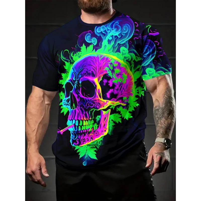 Streetwear Mens Clothing 3D Printed Graphic T Shirts Round Neck Short Sleeved Tees New in Tops Casual Funny T Shirt for Men