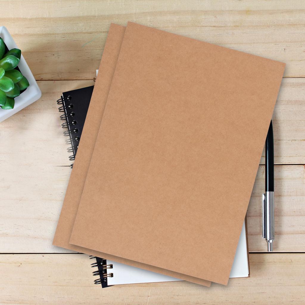10Pcs Book Binding Board A4 1.5mm Sturdy Vintage Kraft Paper Covers Heavy Duty Chipboard for Bookbinding Scrapbooking Crafting