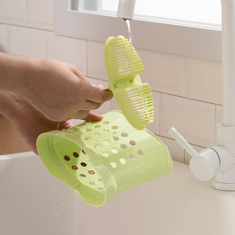 CHAHUA Wall-Mounted Plastic Chopstick Storage Holder