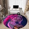 1PC KPop Demon Hunters Office Round Area Rug Suitable For Office, Under Office Chairs Bedroom Living Room Home Decor, Room Deco T1224008