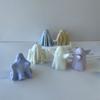 Halloween Creative Ghost Molds Handmade Aroma Candle Plaster Silicone Mould Spooky Ghost Halloween Decoration Molds