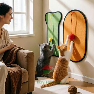 Cat Sisal Mat Furniture Wall Anti-Scratch Pad Wear-resistant Cat Scratching Board for Cat Paw Training Protect Couch and Carpets