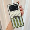 Cartoon Grid Cat Funda Phone Cover Case for Xiaomi Poco F8 M3 M4 M7 Pro C61 C50 C75 F1 F3 M5 X3 X4 X5 X7 Pro C71