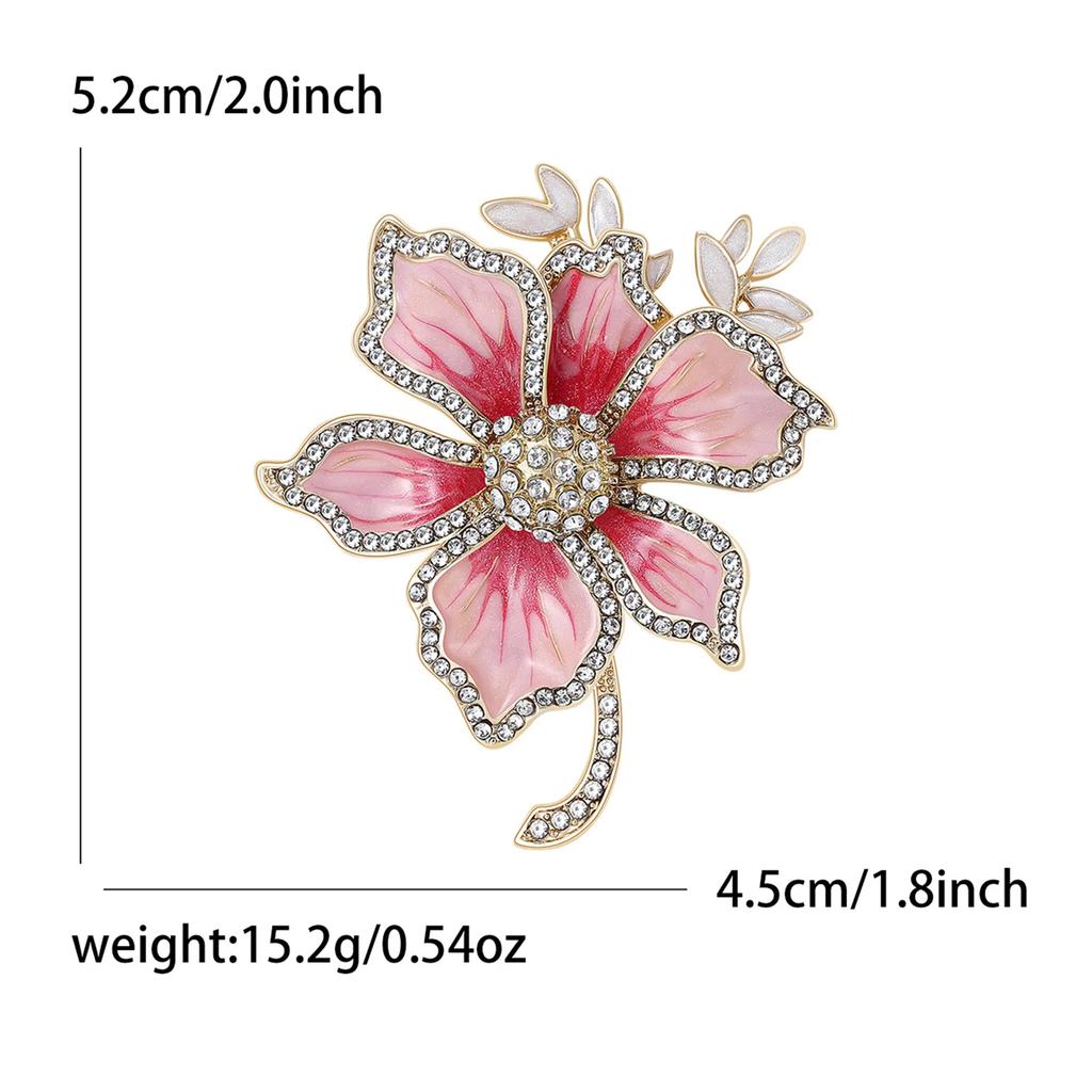 Fashion Flower Brooch Pin Trendy Cute Vintage Jewelry for Women