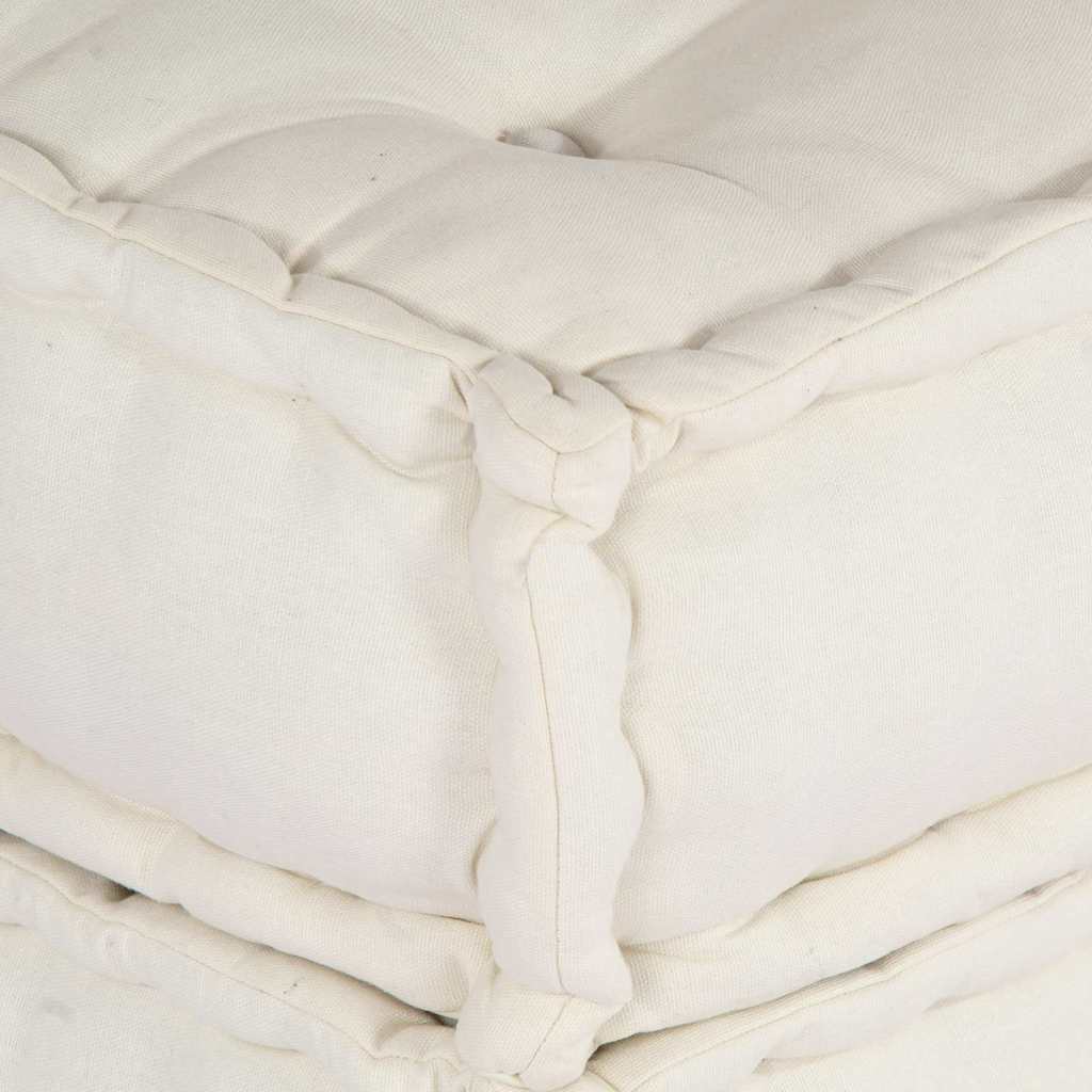 Modular Sofa Set 4 Pcs Cream Fabric