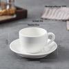 Shangqi Vintage Ceramic Coffee Cup & Saucer Set
