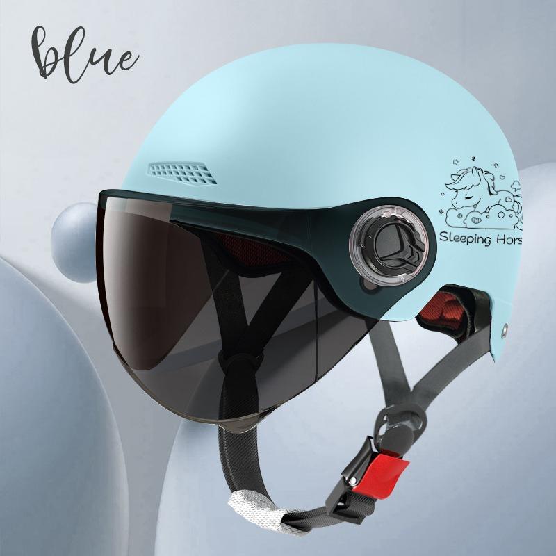Electric Vehicle Four-season Helmet Motorcycle Helmet Summer Sun Protection Women's Helmet Men's Electric Vehicle Half Helmet