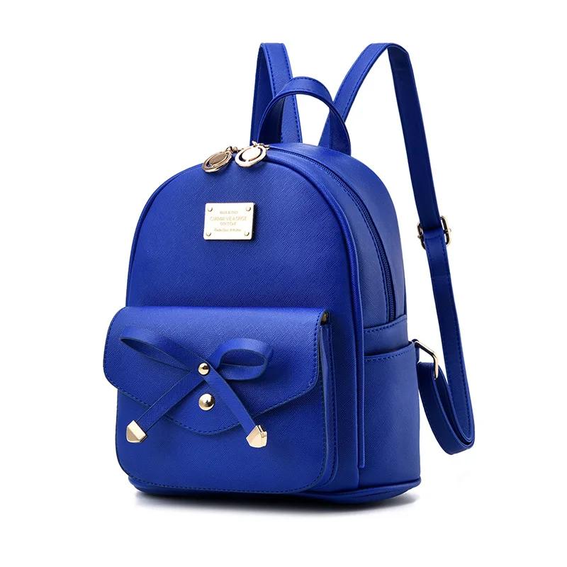 Women's Bag  New Luxury Handbags Women Bags Designer Fashi Small Backpack Bowknot Student Backpack Small Fresh Bags