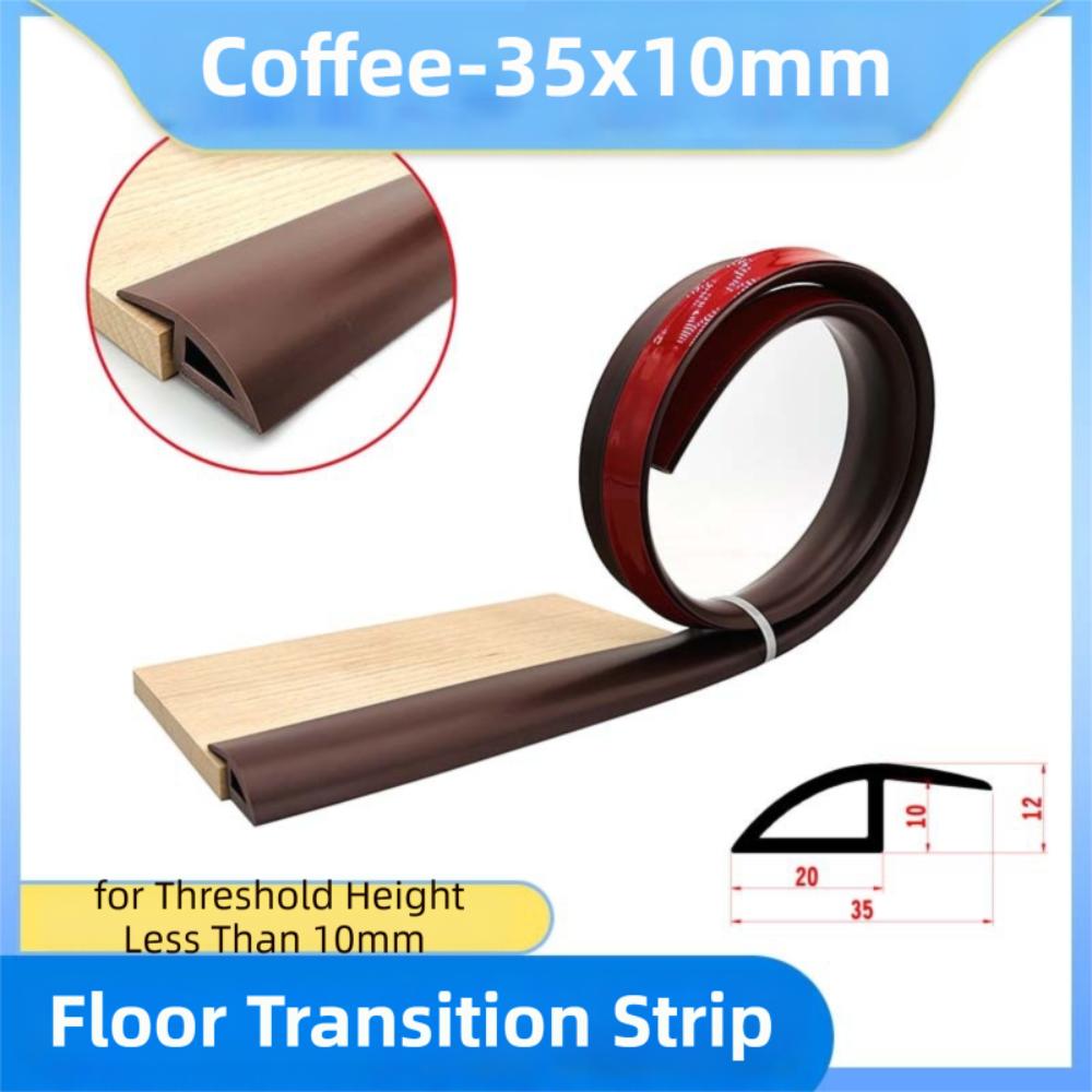 Carpet to Tile Floor Transition Strip Wear-resistant Self Adhesive Edging Trim Strip Household Cuttable Divider Strip Doorway