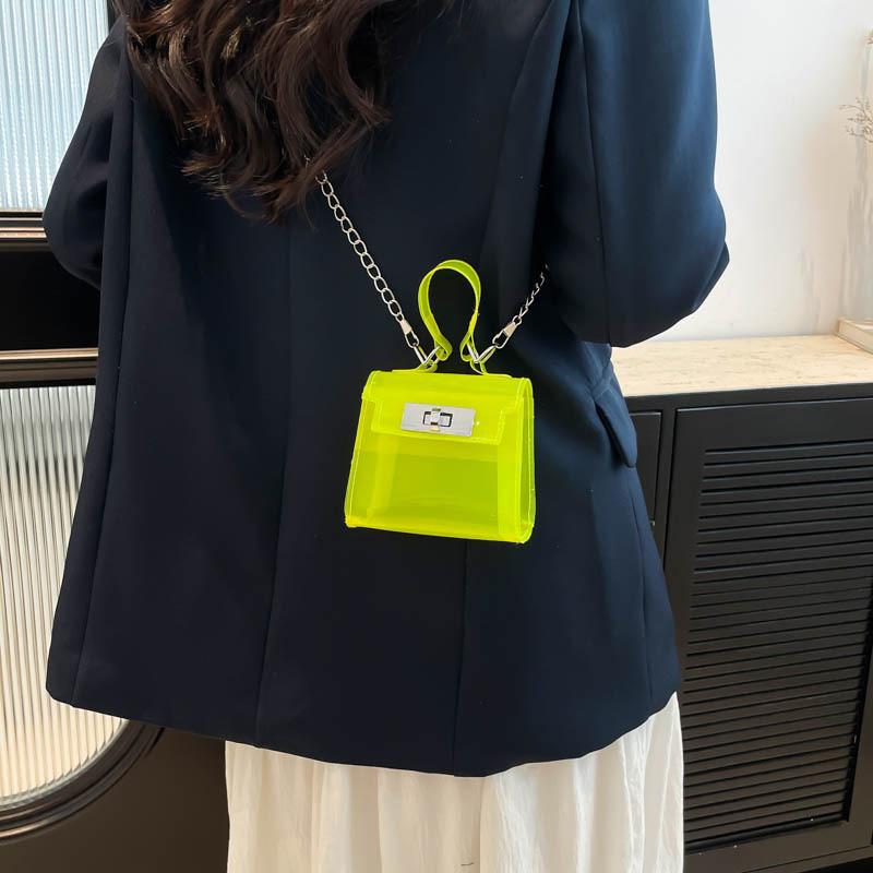 Solid Single Color Shoulder Crossbody Square Jelly Bags Women Fashion Gifts