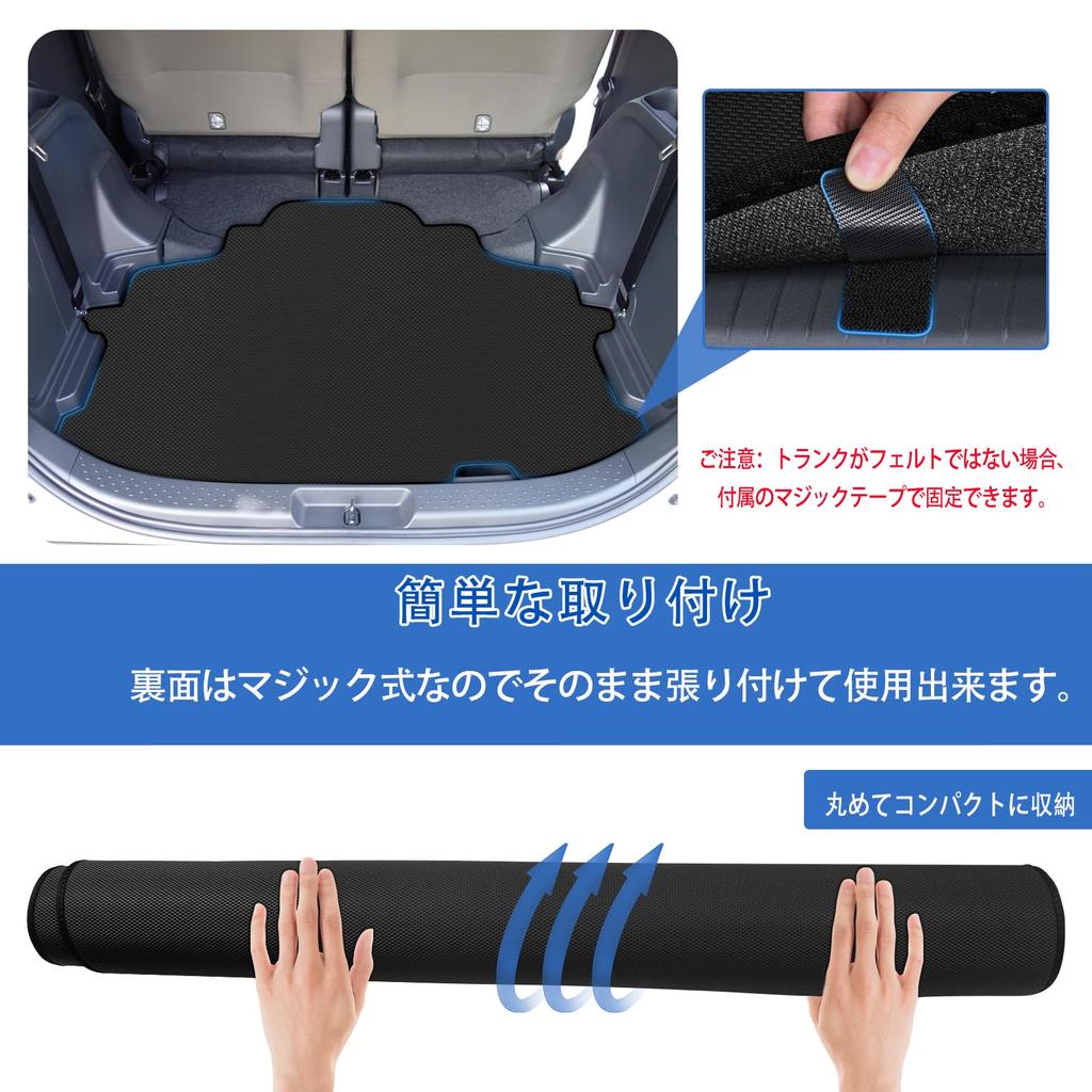 New Sienta 10 Series Luggage SIENTA mxp 2D Trunk PVC Cargo Protective Luggage Easy Custom Interior Parts 7-Passenger Vehicle-Specific Mat, Series,