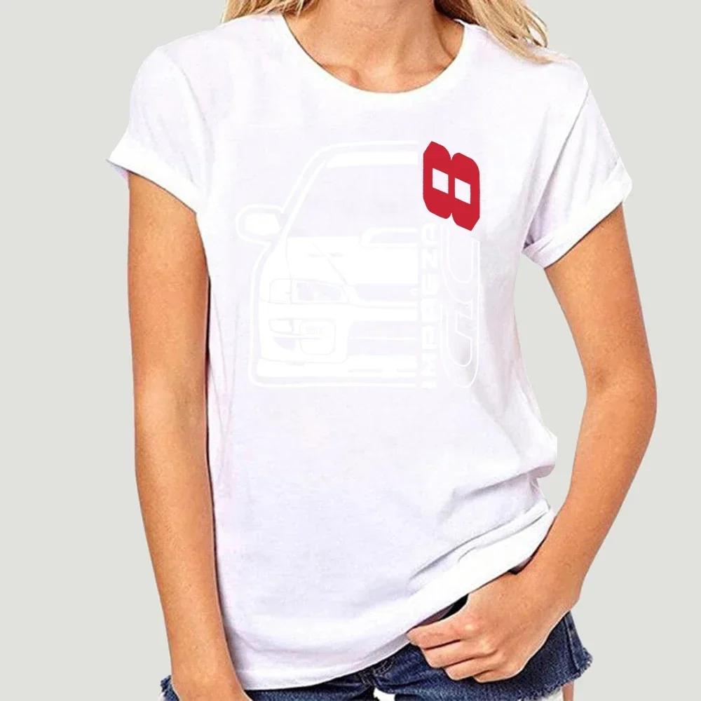 New Men T Shirt Fashion Men Brand Fitness Slim Fit Japan Car Impreza Gc8 T-Shirt Printing Shirt Men Cotton Tees Streetwear 3511X