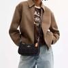 Coach Teri 24 Removable Shoulder Strap Denim And Leather Medium Shoulder Bag Women Shoulder Bag Black CDE43-SVBK