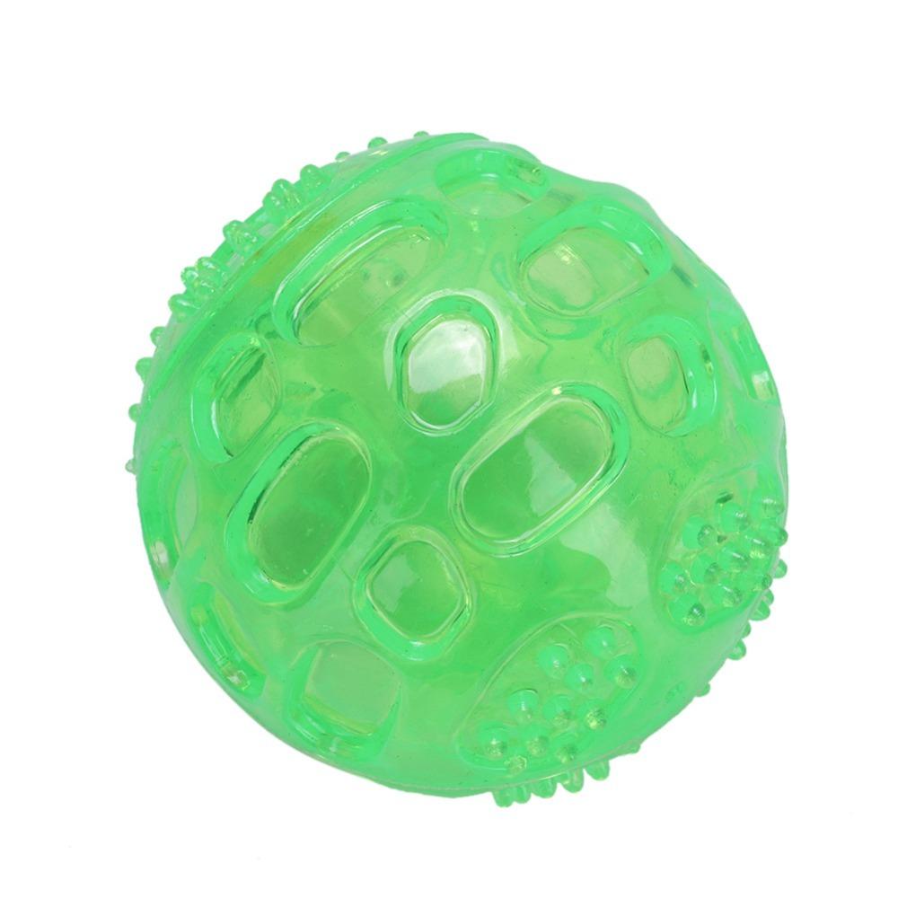 3Pcs Bite Tough Dog Chew Ball Multi Color Elastic Pet Ball Pet Teething Toy  Indoor Play