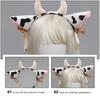 Frcolor Plush Cow Headband Bowknot Bell Cow Ear Horn Hair Hoop Festival Stage Performance Animal Cosplay Ornament Party Favors