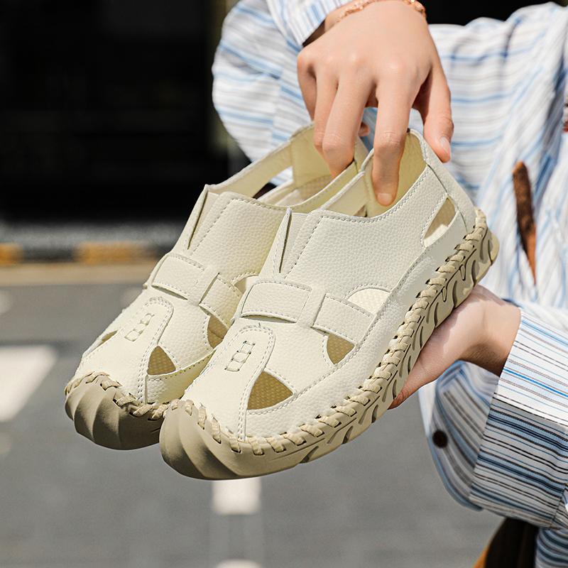 Women's Sandals Summer Pink Mary Jane Men Beach Shoes Closed Toe Casual Walking Sandals Plus Size