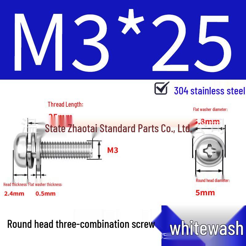 304 Stainless Steel Small Pan Head Phillips Screw