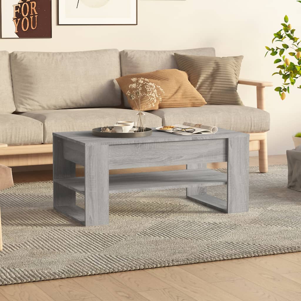 Coffee Table, Grey Sonoma Oak, 102x55x45 Cm