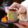 Japanese Bronze Cup Pad, Alloy Cup Holder, Tea Dish Coaster, Antique Zen Style, Heat Insulation Pad, Kung Fu Tea Ceremony Access