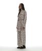 PARTIMENTO WOMEN Sleeve-Tie Shirt Maxi Dress_Beige Check