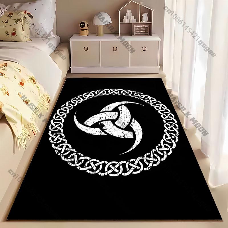 Celtic knot symbol representation carpet Yoga living room room decor children's crawling mat doormat area rug games mat