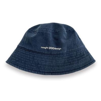 NOUGHT 000design Logo Bucket Hat / Navy
