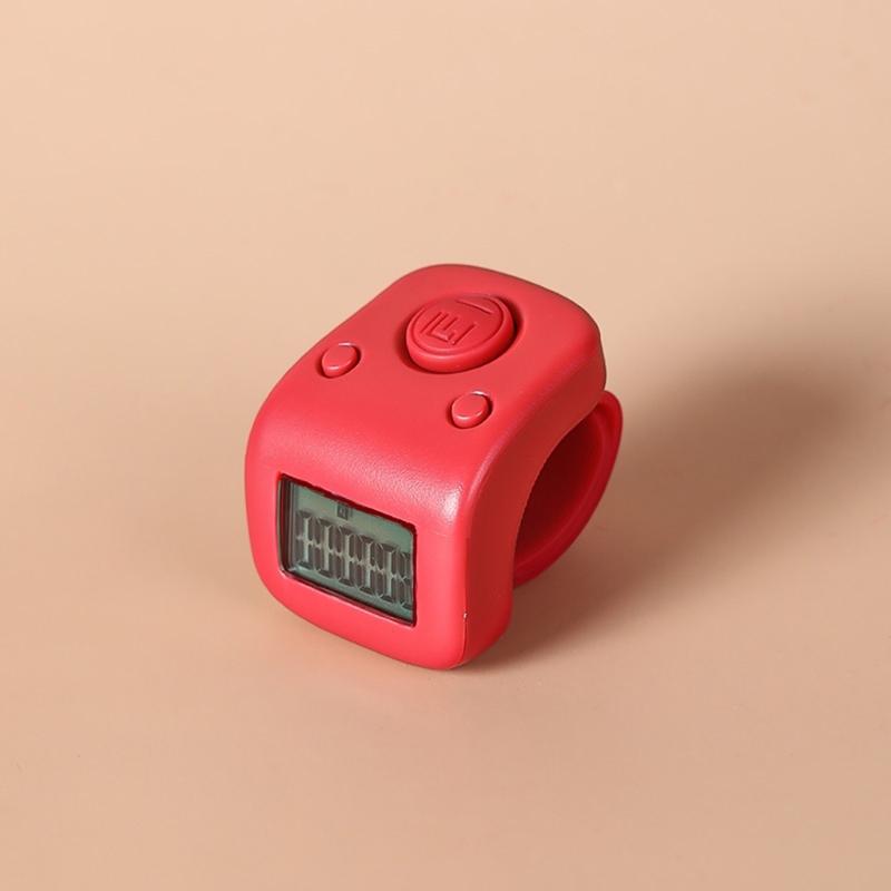 Elektronischer Fingerzähler, rücksetzbarer 6-stelliger LCD-Zähler mit elektronischer Digitalanzeige, Finger-Handzähler