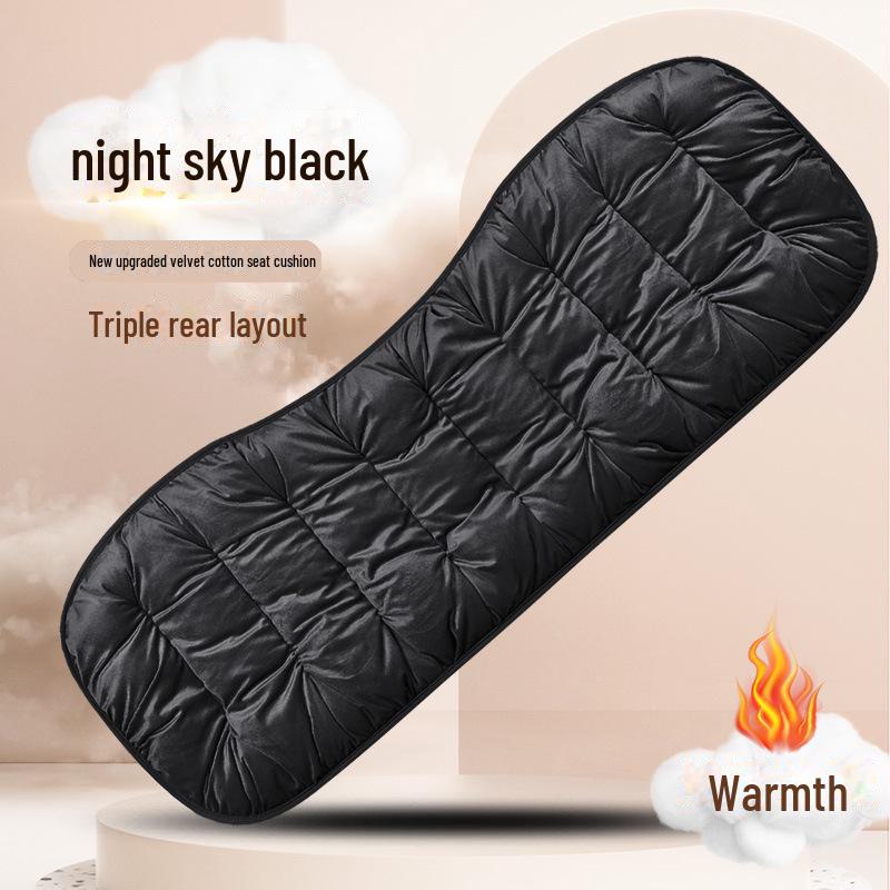 Pernă mică de flanel pentru scaun auto din trei piese pentru toate anotimpurile - pe jumătate înfășurată pentru vară, anti-alunecare și fără legare.