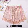 Women's Ice Silk Safety Shorts, Anti-Exposure Non-Roll Edge Plus Size Thin Lace Summer Layering Shorts