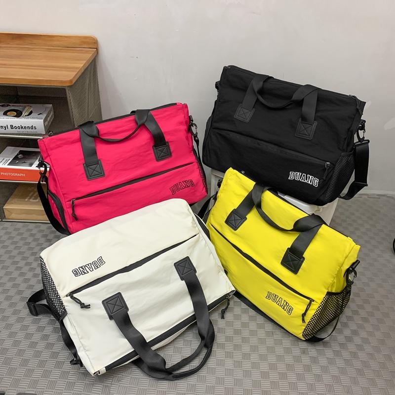 Herren-Kurzstreckenreisetasche mit Trocken-/Nasstrennung, leichte Gepäcktasche, tragbare Fitnesstasche mit großem Fassungsvermögen für Damen mit getrennten Schuhtaschen