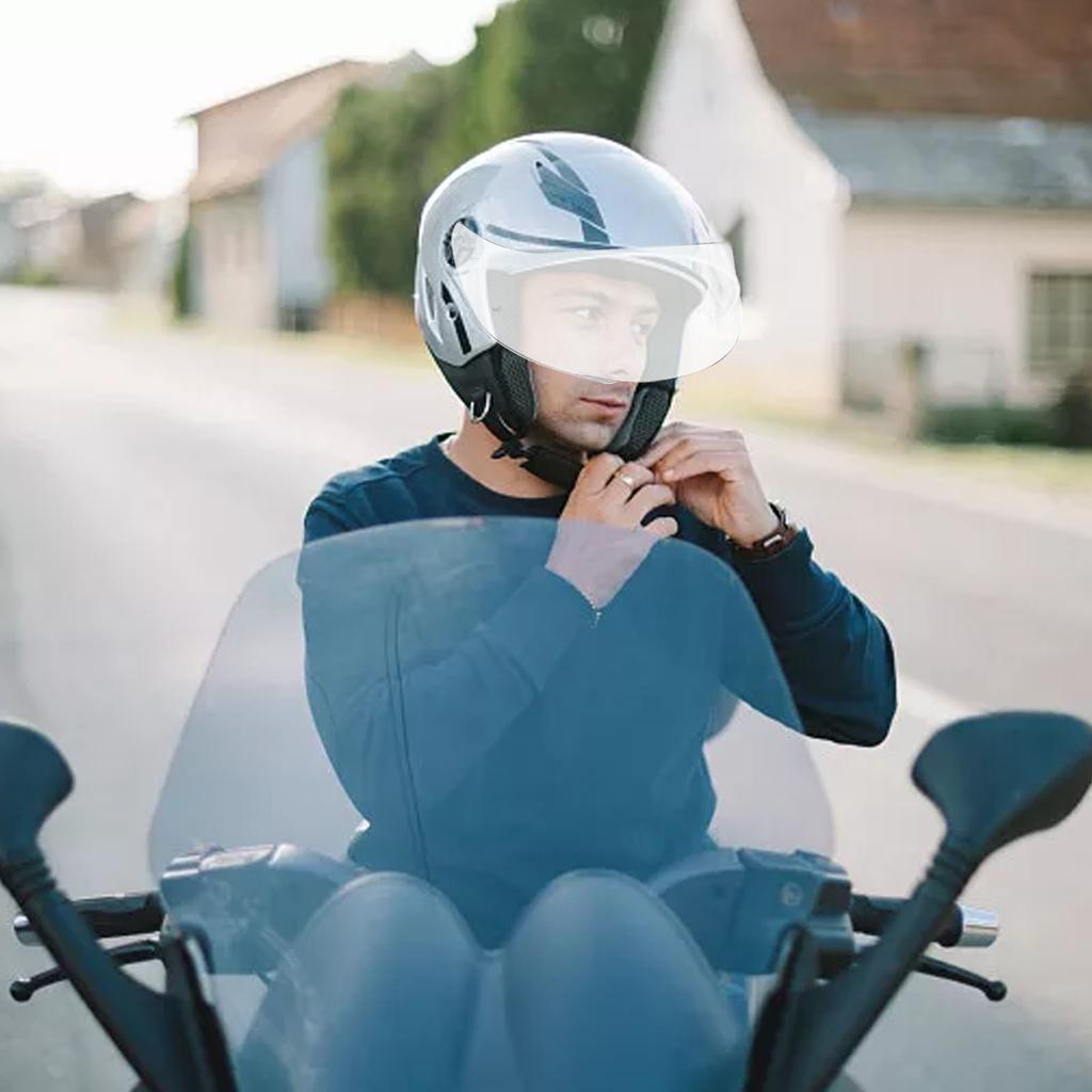 Helmet Lens Shock Resistance Anti Fog UV Protection Windproof High Definition for Motorbike