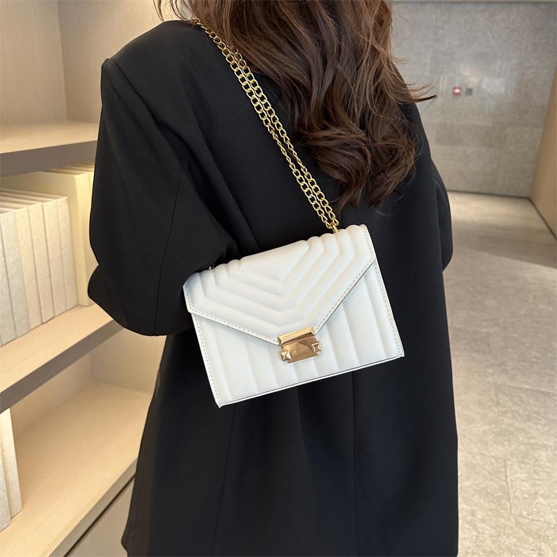 Trendy Rose Pink Chain Bag For Women Versatile Chic Casual Shoulder Handbag For Daily Use