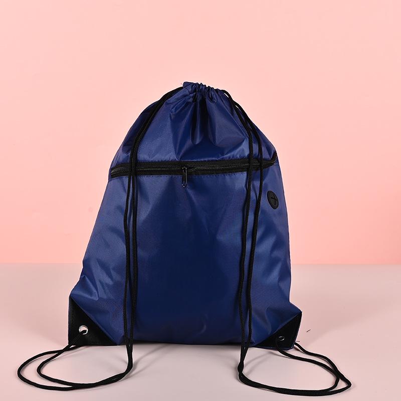 Maßgeschneiderter wasserdichter Oxford-Rucksack mit Kordelzug: Sport/Fitness Studenten Tasche mit Reißverschluss