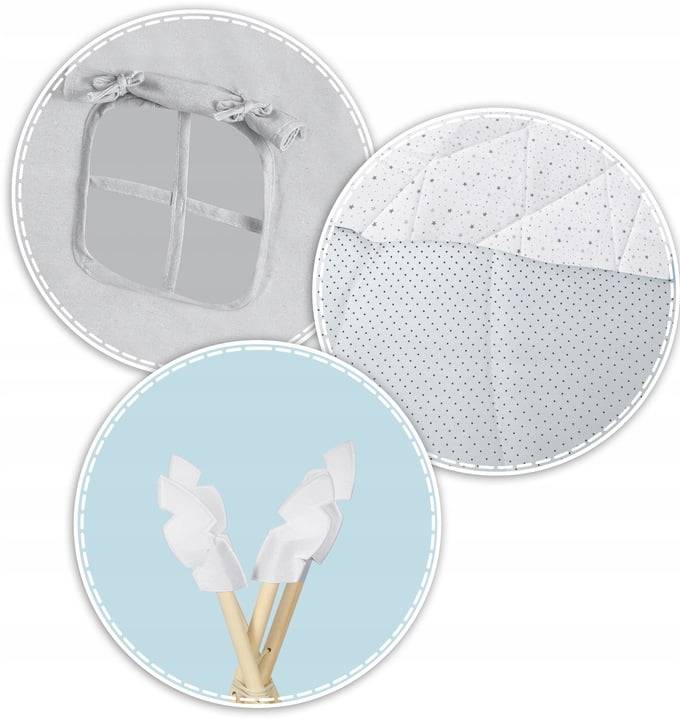 Cotton Tipi Tent - Light Stars